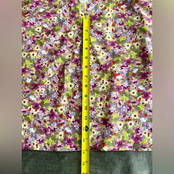 O.P.T One Pretty Time Go on A Date Floral Puff Sleeve Midi Dress L Smocked - Picture 5 of 14